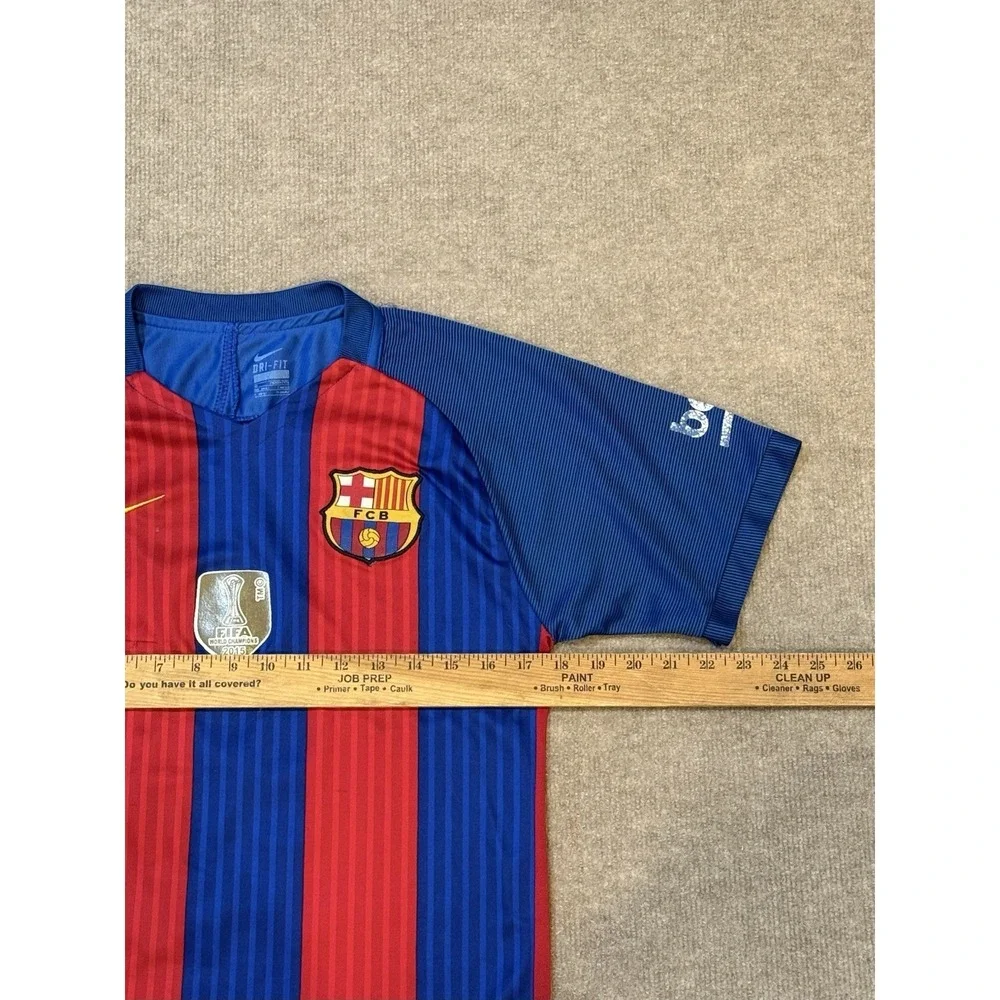 2014-2015 Nike FC Barcelona Lionel Messi Dri-FIT Soccer Jersey Size Medium Boys